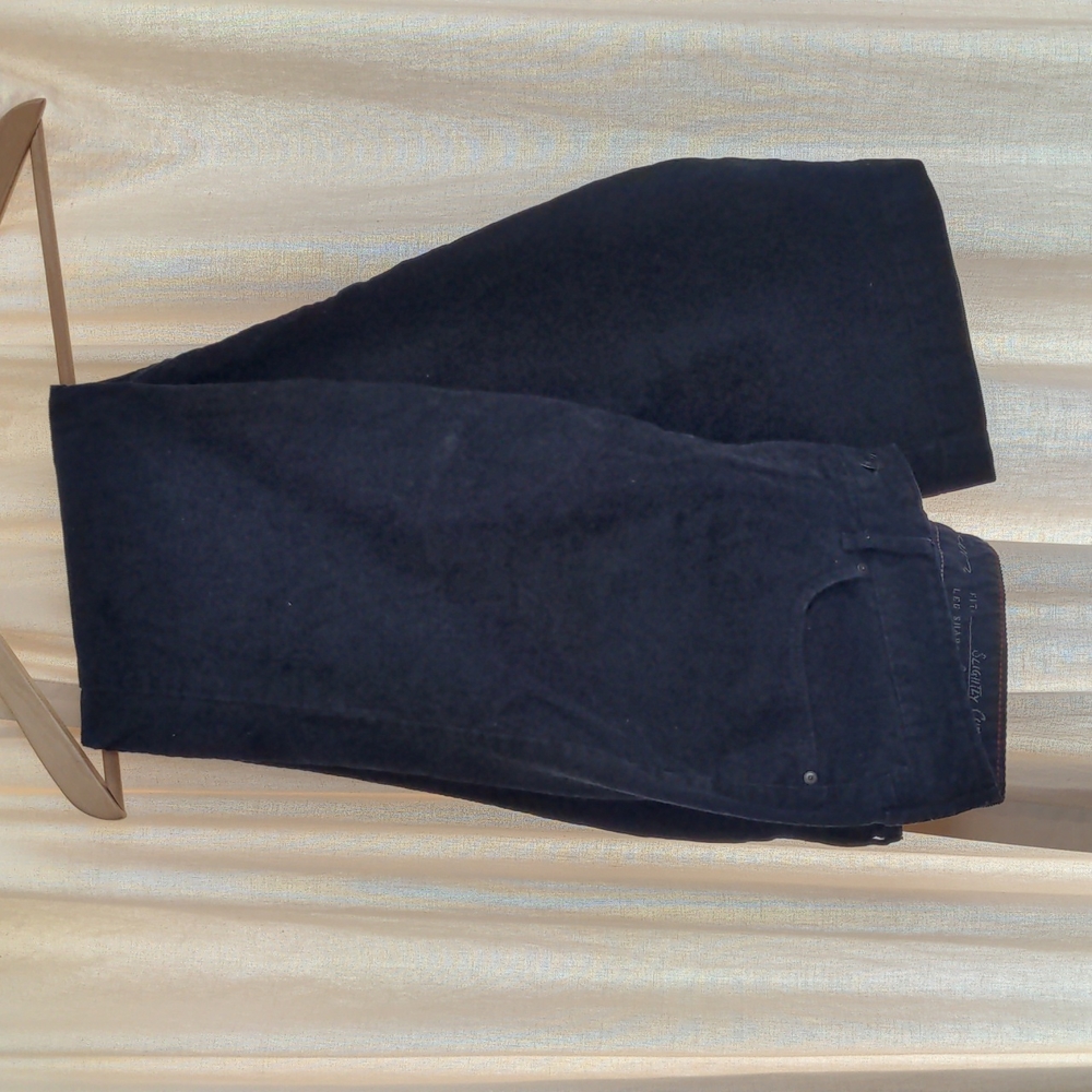Eddie Bauer Pants corduroy Navy Trousers sz 8